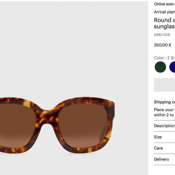 Emmanuelle Khanh VIntage Oversized Sunglasses in Tortoise main image 6